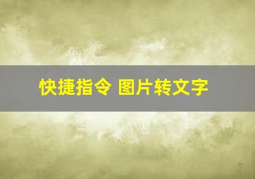 快捷指令 图片转文字